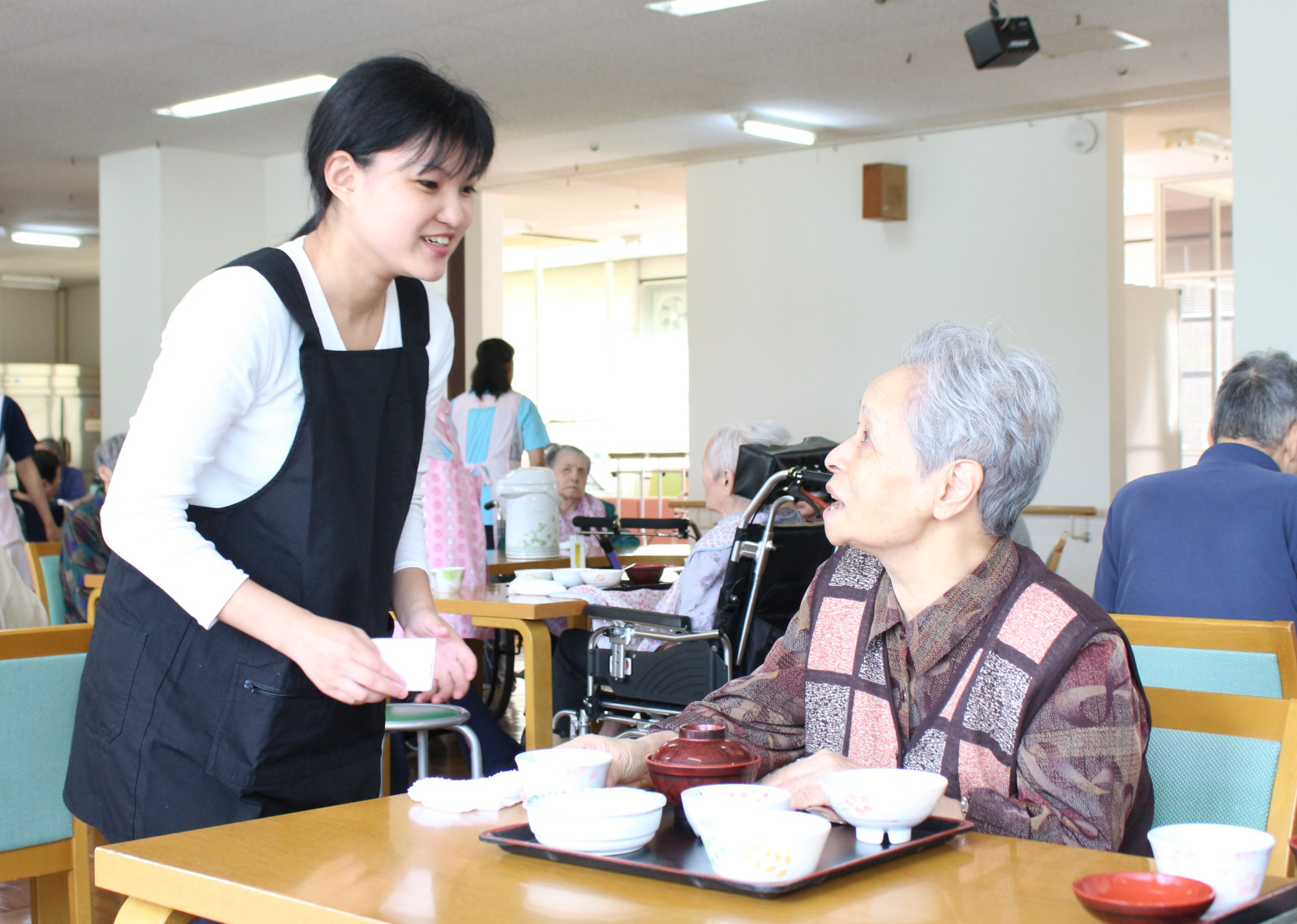 実習生と利用者